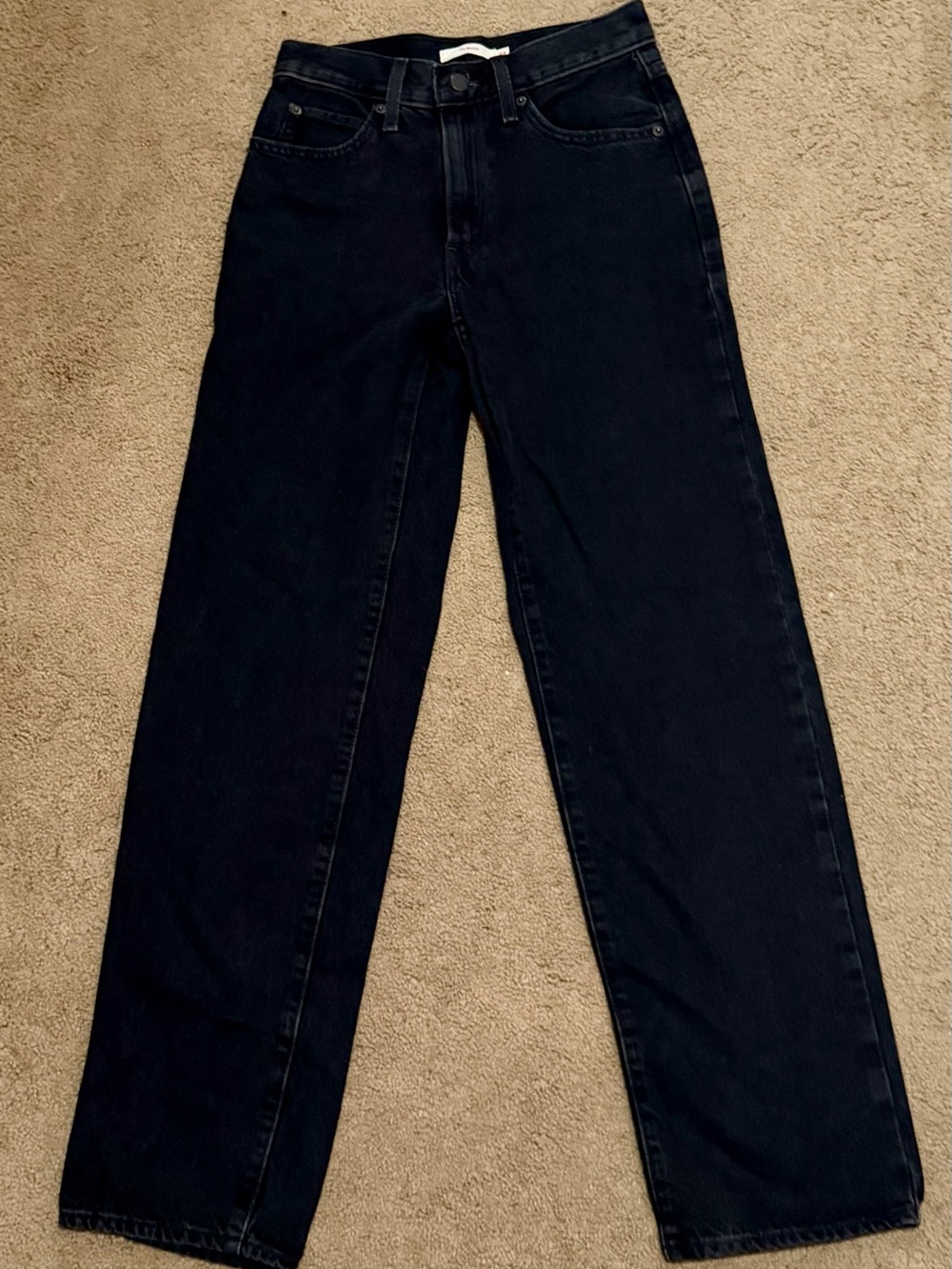 Levi's Black Straight Jeans